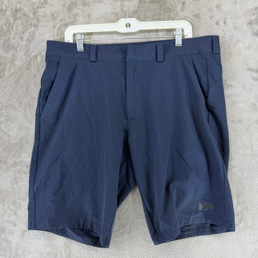 Helly Hansen Shorts Mens 36 TGI 34280 S Navy Blue UPF 50+ Stretch Technical EUC